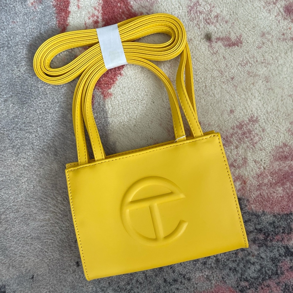 mini yellow telfar
